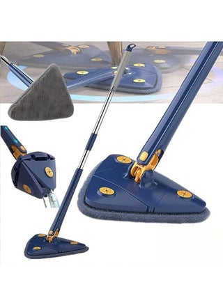 360 Degree Rotating Extendable Cleaning Mop, Manual Triangle Mop Quick Dry Automatic Water Squeezing Mop for Floor, Ceiling, Wall (Blue) - pzsku/Z5764E57F331352C8507BZ/45/_/1696715751/0e102bbc-5fa2-4cb7-8900-9ac6104ee7a1