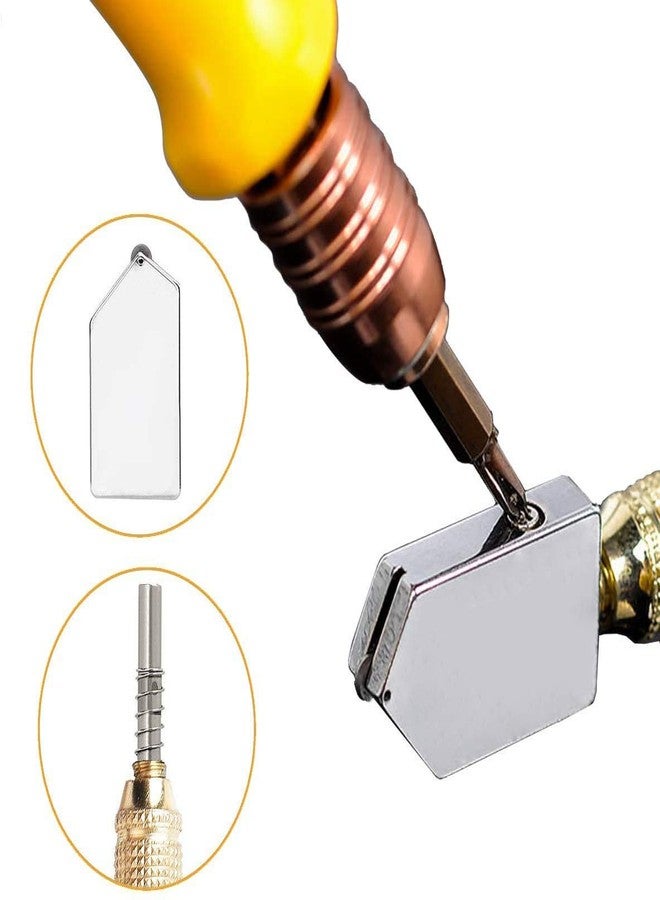 RIVUGJA Professional Pencil Shape and Design Glass Cutter Tool Self-Oiling Cutter for Thick Glass Mosaic and Tiles - Image 4