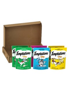Temptations Classic Crunchy And Soft Cat Treats Feline Favorites Variety Pack, 3 Oz. Pouches, Pack Of 6  - Image 1