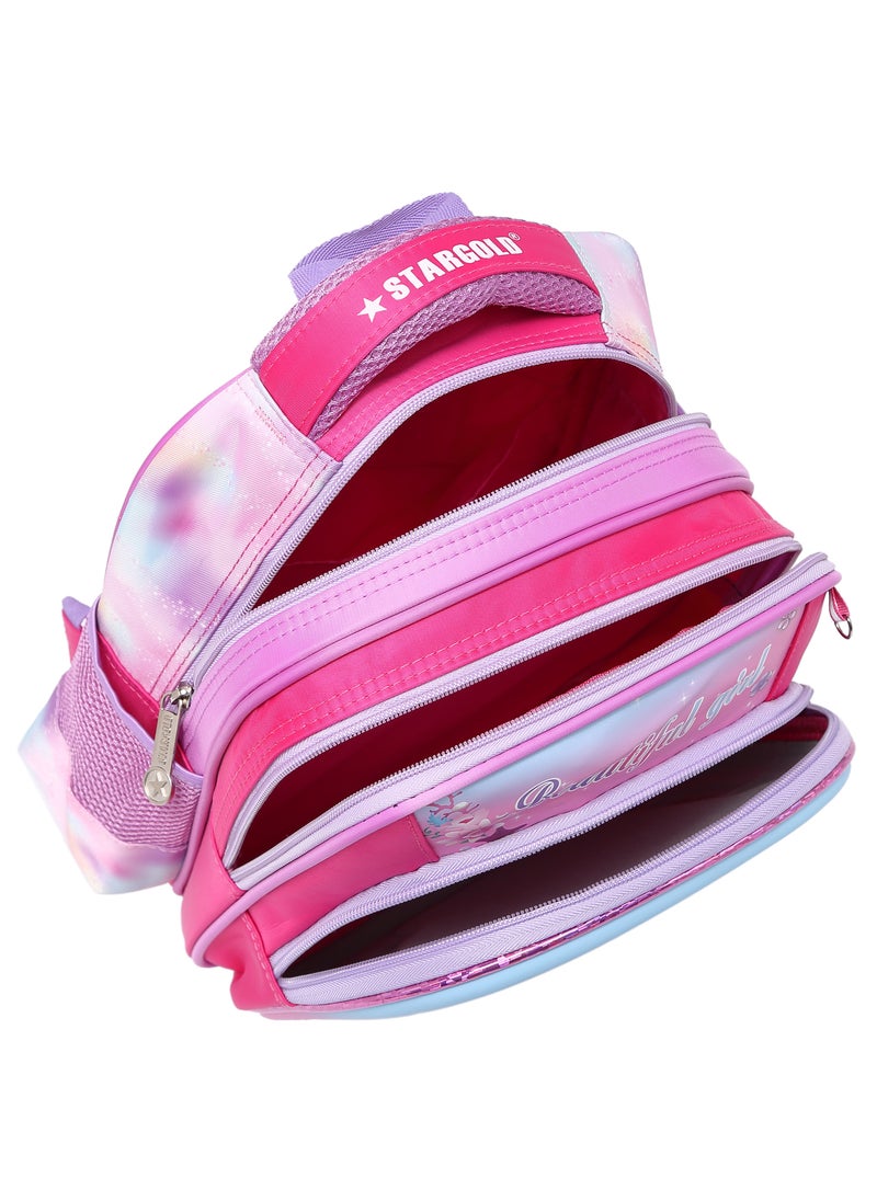 Stargold Baby Backpack 3Pcs Combo For Baby Girl With Adjustable Strap For School 12 Inch  - Image 3