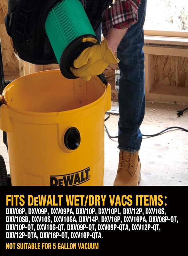 ديوالت طقم فلتر وحقيبة مكنسة كهربائية من دي والت، خرطوشة بديلة عالية الكفاءة لمرشحات HEPA، عبوة من 3 أكياس غبار دقيقة ومحول أدوات كهربائية، للمكنسة الكهربائية الرطبة والجافة - Image 4