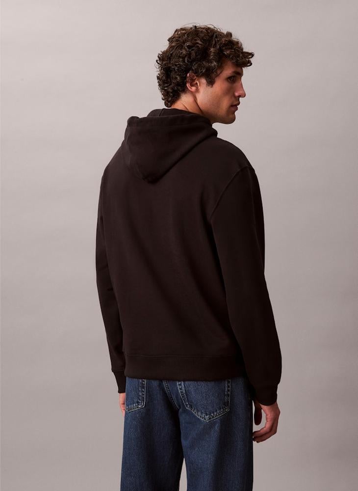 Calvin Klein Jeans Cotton Terry Monogram Hoodie - Image 2