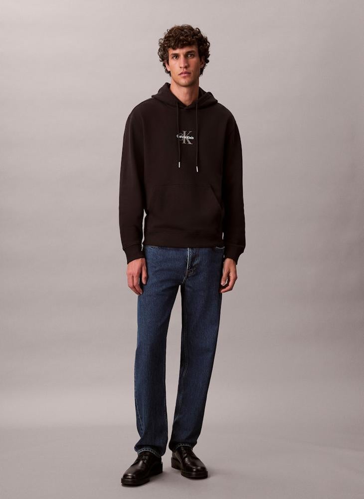 Calvin Klein Jeans Cotton Terry Monogram Hoodie - Image 5