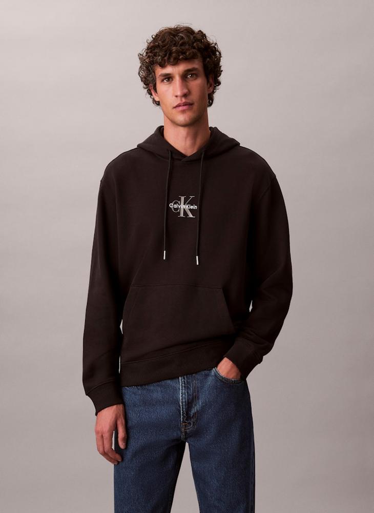 Calvin Klein Jeans Cotton Terry Monogram Hoodie - Image 3