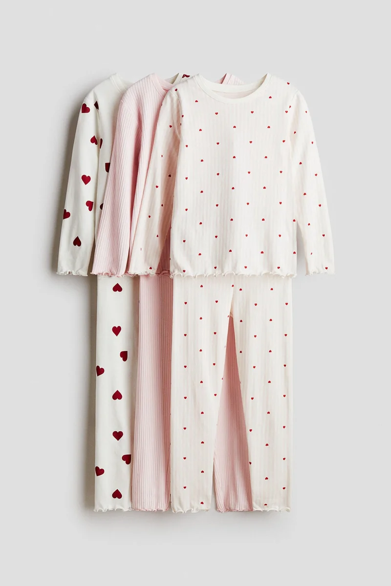 H&M 3-pack cotton pyjamas