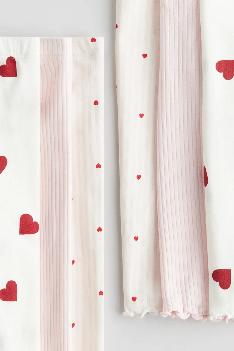 H&M 3-pack cotton pyjamas