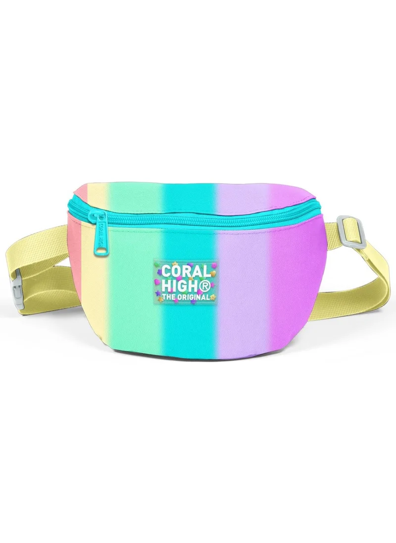 CORAL HIGH Colorful Striped Waist Bag 11538