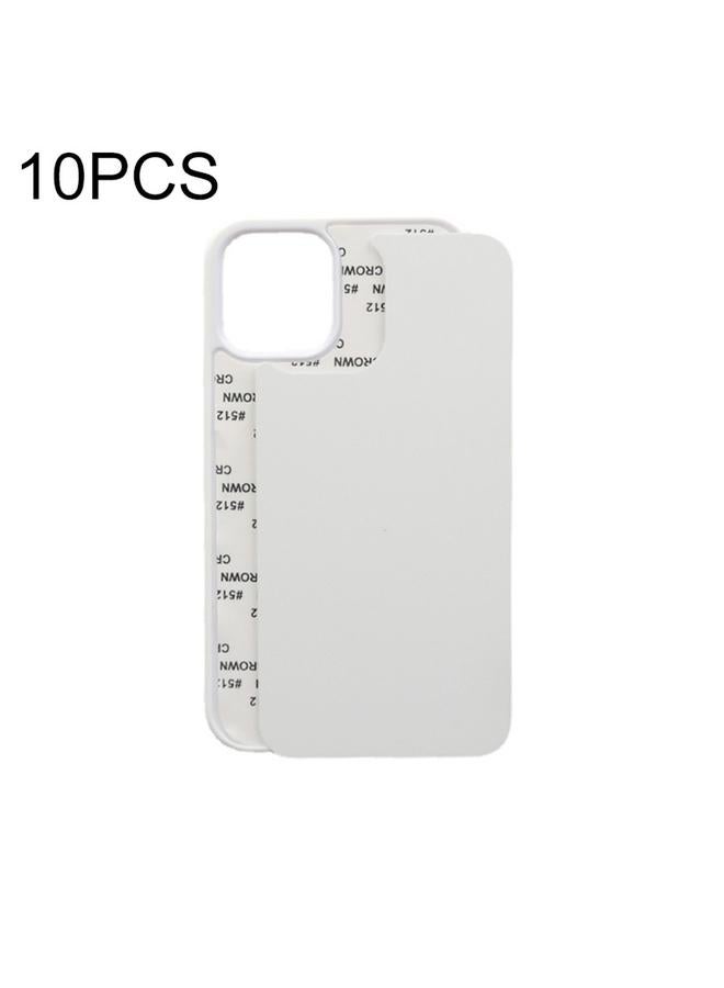 اس-توب جراب لهاتف iPhone 12 / 12 Pro، 10 قطع، جراب هاتف فارغ بتقنية التسامي ثنائي الأبعاد - Image 1