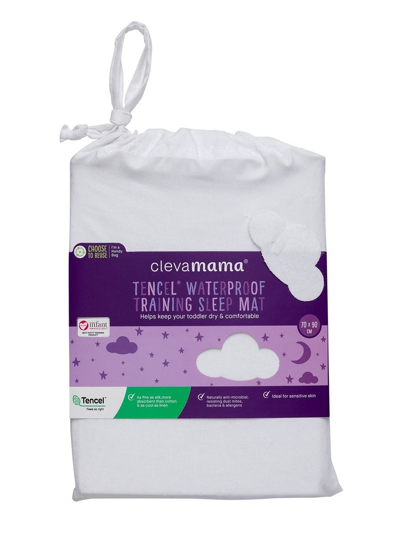 Clevamama - Tencel Toilet Training Sleep Mat 70 x 90 cm - White - Image 1