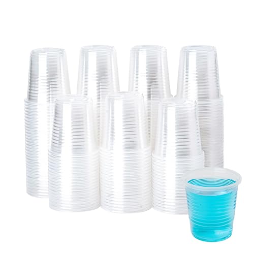 YEEHAW 100 Pack 3 oz Bathroom Plastic Cups, Disposable Mouthwash Cups, Samll Plastic Cup 3 oz for Cold Beverages, Ideal for Party, Tasting and Drinking - Image 1