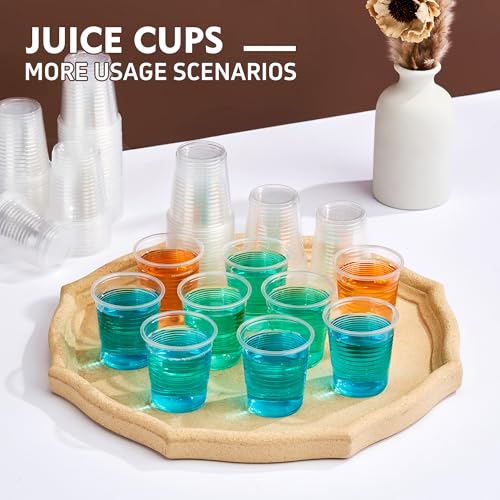 YEEHAW 100 Pack 3 oz Bathroom Plastic Cups, Disposable Mouthwash Cups, Samll Plastic Cup 3 oz for Cold Beverages, Ideal for Party, Tasting and Drinking - Image 4