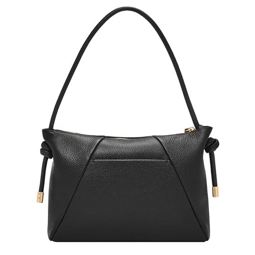 Fossil Women's Willa Leather Shoulder Bag, Black - Image 4