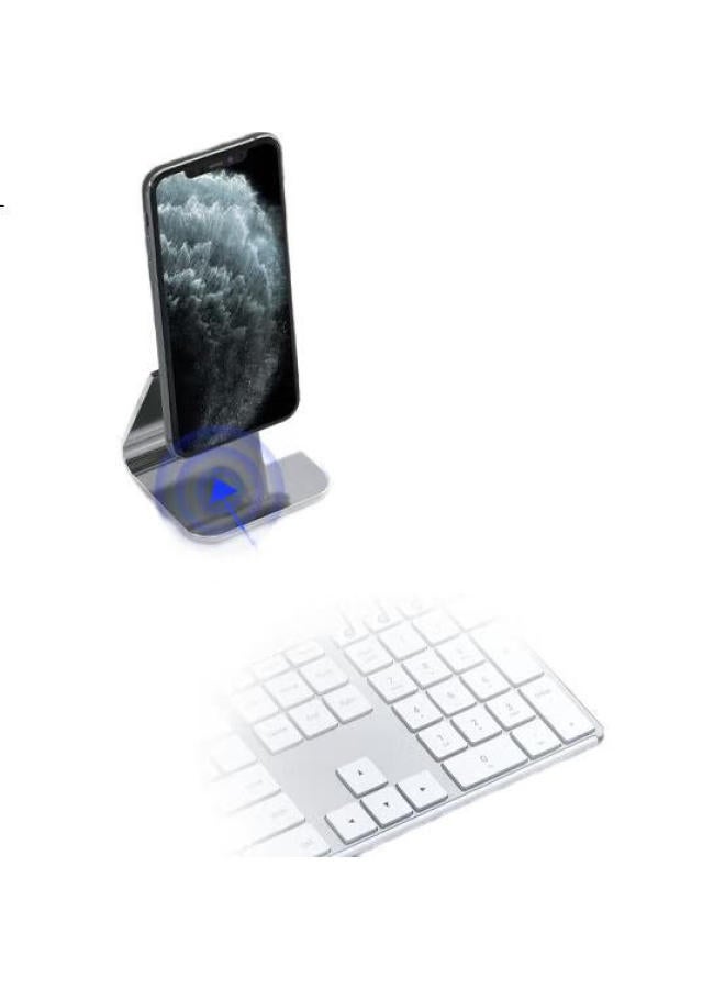 AUSDOM Asdun Wireless Bluetooth Keyboard For Business, Office, Home, Desktop, Laptop, Tablet, Ipad, Mobile Phone, Quiet, Ultra-Thin, Metal Scissor Legs, Rechargeable, 110-Key, White - Image 2
