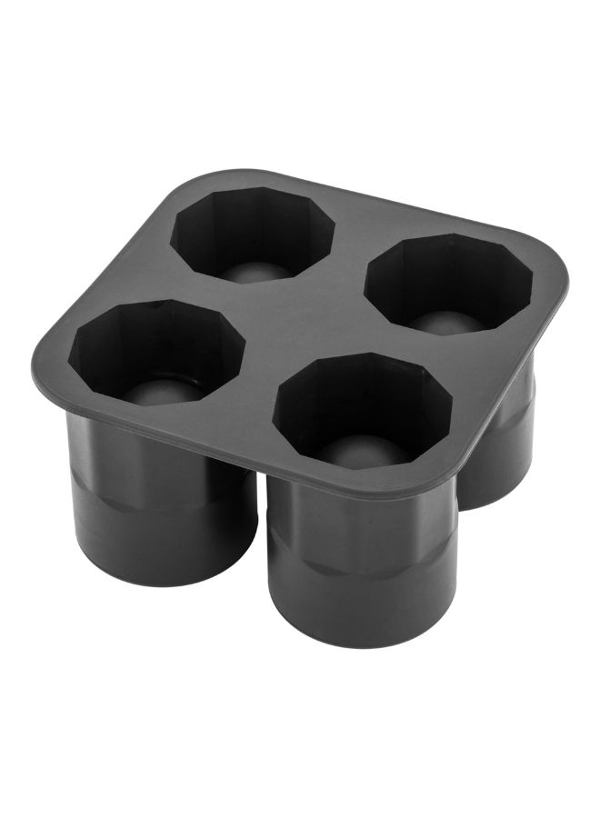 Restaurantware صينية كؤوس الثلج بحجم 1.75 بوصة - تصنع 4 كؤوس: مثالية للحانات التجارية أو الاستخدام المنزلي - مصنوعة من السيليكون الأسود المتين - آمنة للغسل في غسالة الصحون - 1-قطعة - Image 1