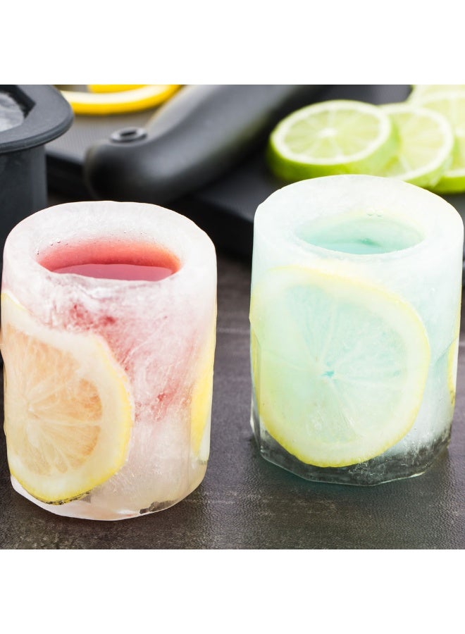 Restaurantware صينية كؤوس الثلج بحجم 1.75 بوصة - تصنع 4 كؤوس: مثالية للحانات التجارية أو الاستخدام المنزلي - مصنوعة من السيليكون الأسود المتين - آمنة للغسل في غسالة الصحون - 1-قطعة - Image 3