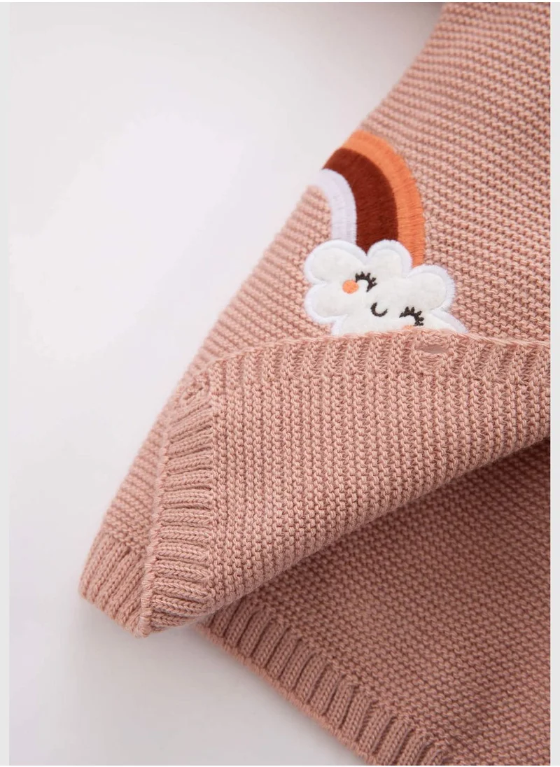 DeFacto BabyGirl Bike Neck Long Sleeve Tricot Cardigan