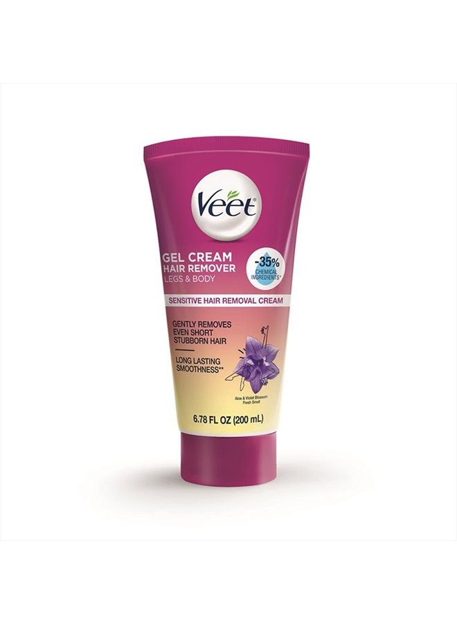 Veet Botanic Inspirations Gel Cream Legs & Body, 6.78 oz - Image 1