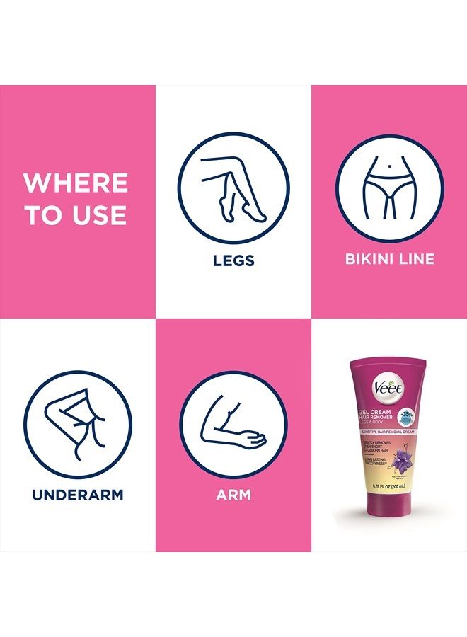 Veet Botanic Inspirations Gel Cream Legs & Body, 6.78 oz - Image 5