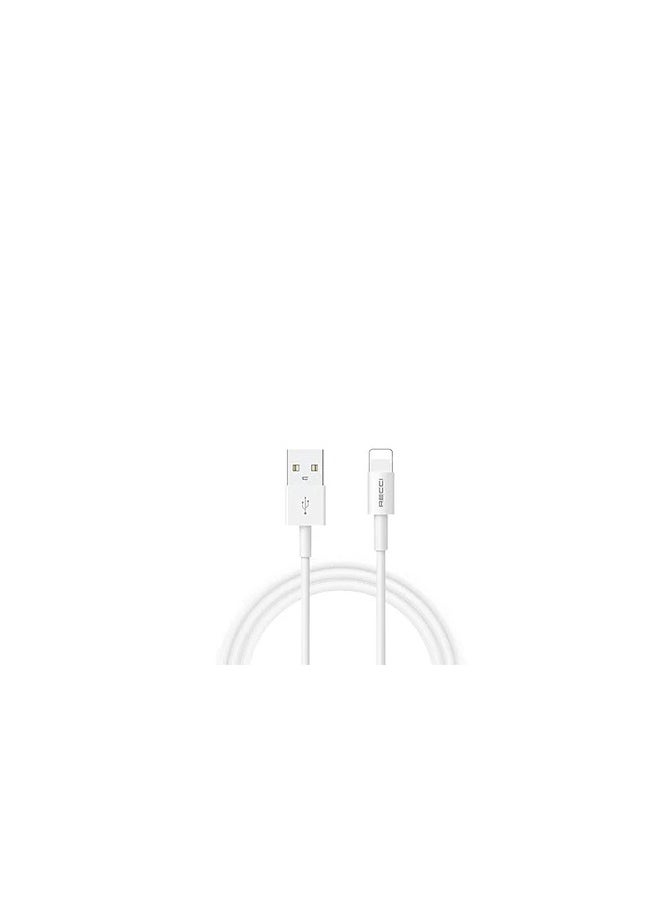 Recci - Recci, RTC-P05L, Silicone Material Fast Charging and Data Transfer Cable, USB to Lightning 2.4A Port Support Fast Charging, Compatible with All Lightning Devices, Cord Length 150cm, - Image 1