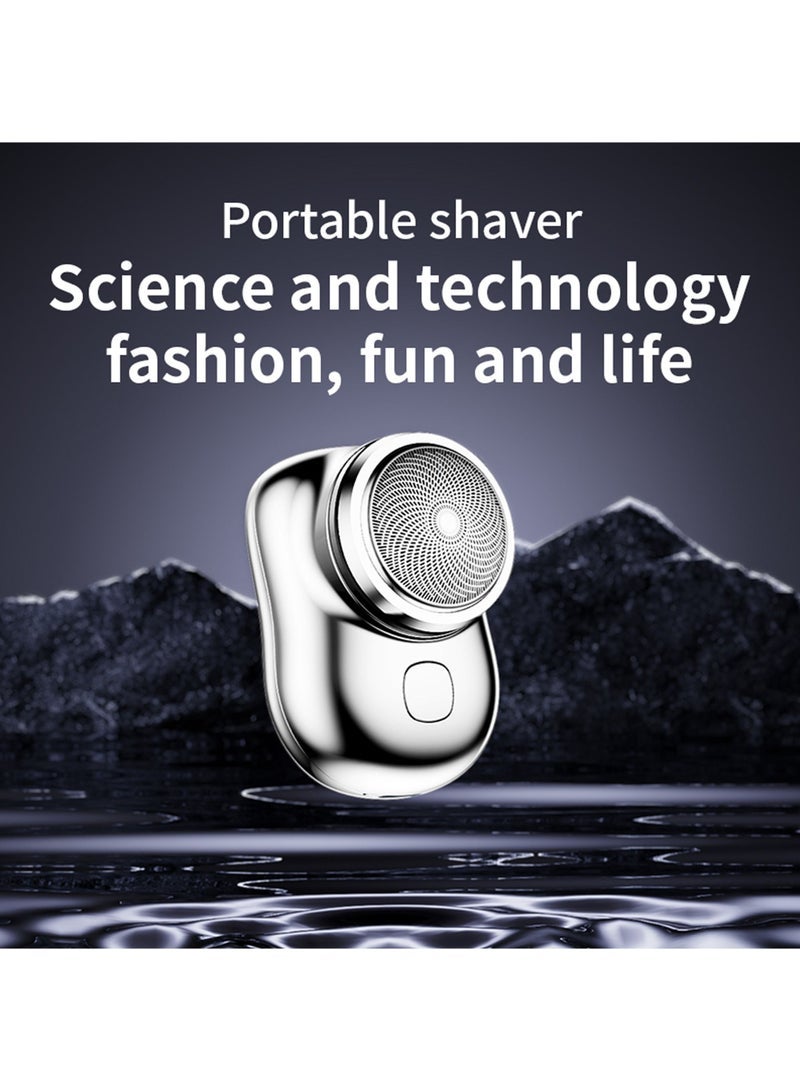 Captaintech Shaver Portable Electric Shaver 2023 New Pocket Portable Electric Shave Magic USB Mini Shaver Electric Razor For Men Rechargeable Travel Razors For Men Electric Shaver For Shaving Face - Image 2