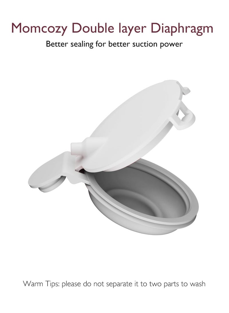 Momcozy ملحقات استبدال أصلية لتدفق الهاتف المحمول المحسن | M9 المحسن، أجزاء الرضاعة الطبيعية الأصلية لـ M9 المحسن، غشاء مزدوج الطبقات - Image 5