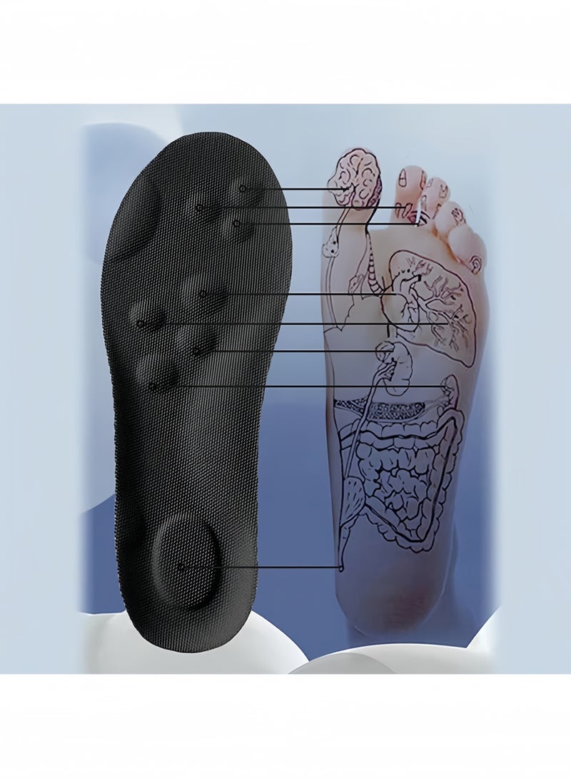 4D Latex Sport Insoles for Shoes, High Elastic Orthotic Cushion Pads, Arch Support Breathable Shock Absorption Inserts (Cut to Size, Unisex)  - Image 5