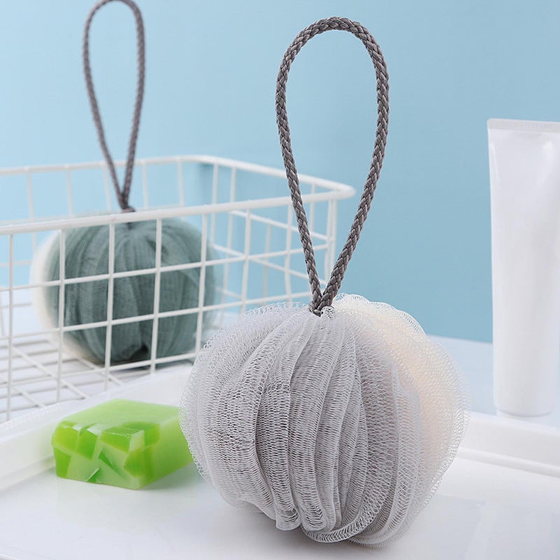 Bath Sponge Shower Loofahs Mesh Pouf Shower Ball Body Scrubber Exfoliator for Men Women - Image 4