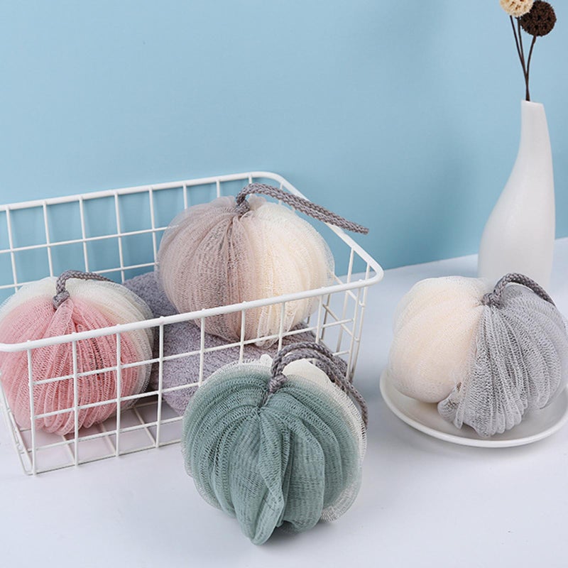 Bath Sponge Shower Loofahs Mesh Pouf Shower Ball Body Scrubber Exfoliator for Men Women - Image 5