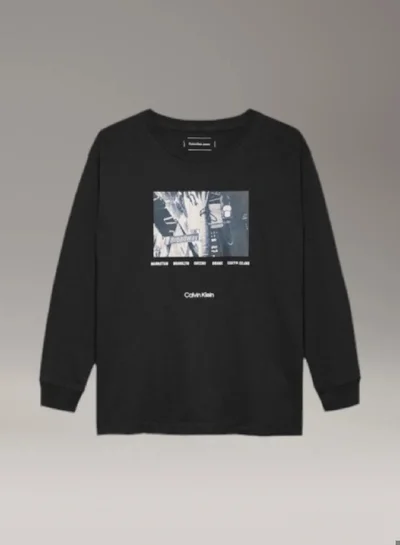 Calvin Klein Jeans City Photo Graphic Long-Sleeved T-Shirt