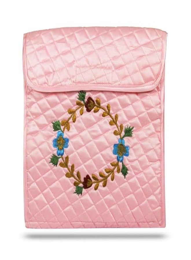 Sakuya Foldable Organizer with 18 Pockets Quilted Cover |Versatile Travel Storage for Cosmetics, Jewelry, Kids' Toys & Stationery |Secure Zipper Closures-Pink - Image 1