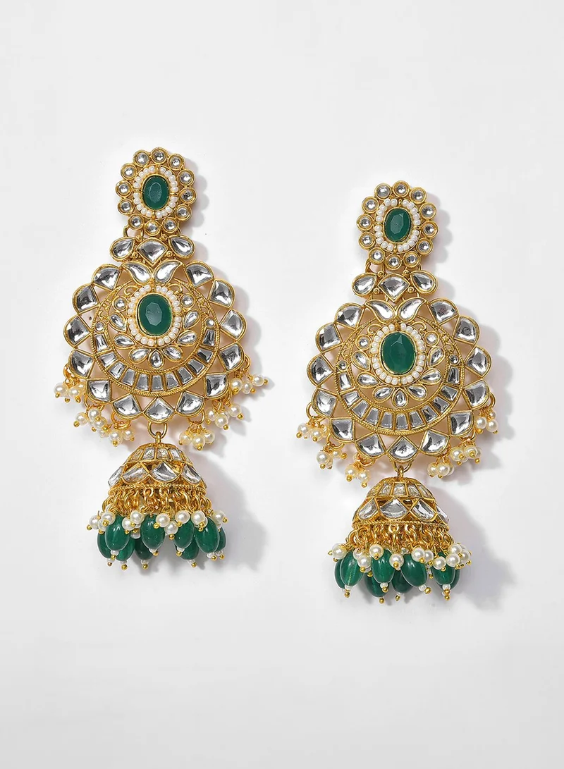 SOHI Stone Studded & Beaded Artificial Jewellery Set