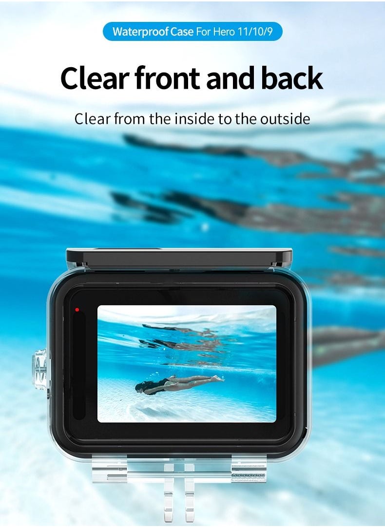 TELESIN - TELESIN Waterproof Case for GoPro HERO13/12/11/10/9 - Image 1