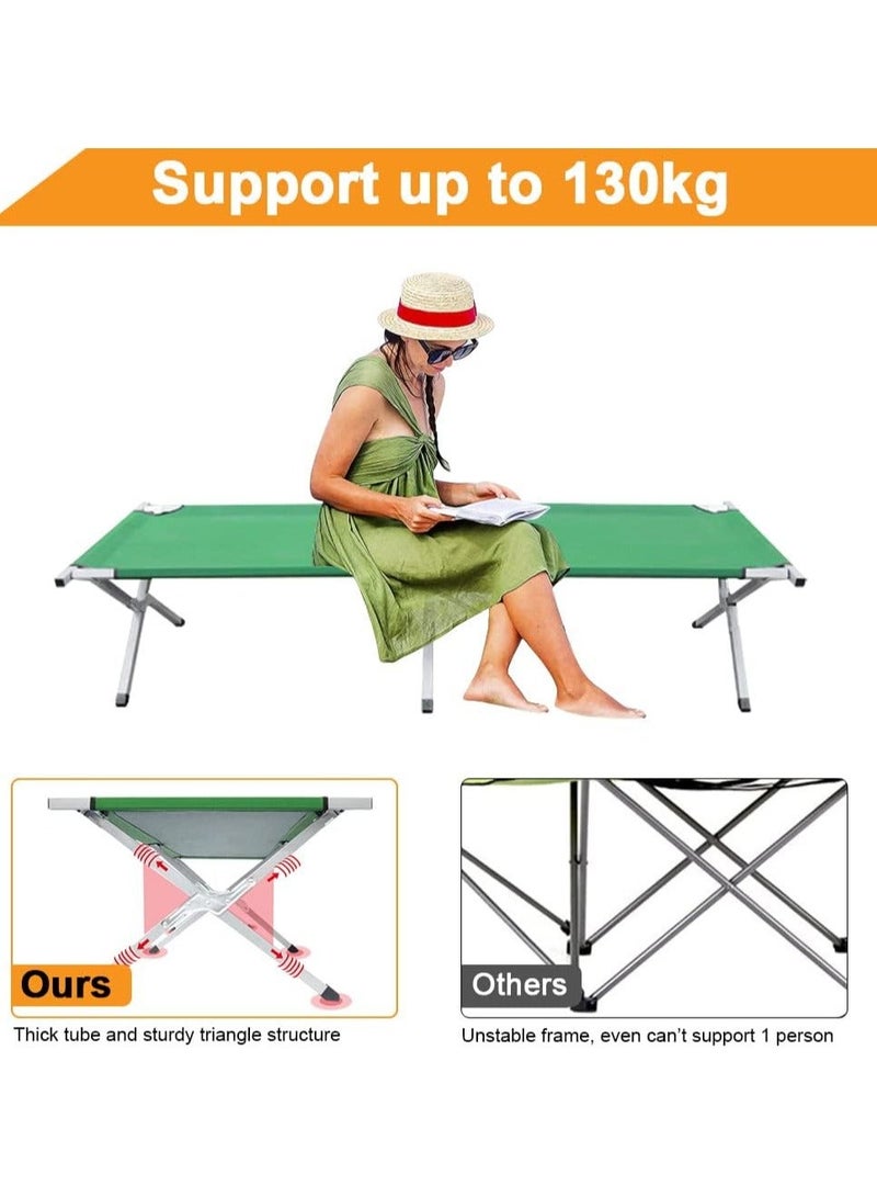ALSAEED Foldable Camping Cot for Travel and Camping – Sturdy Metal Frame, Easy to Carry - Image 3