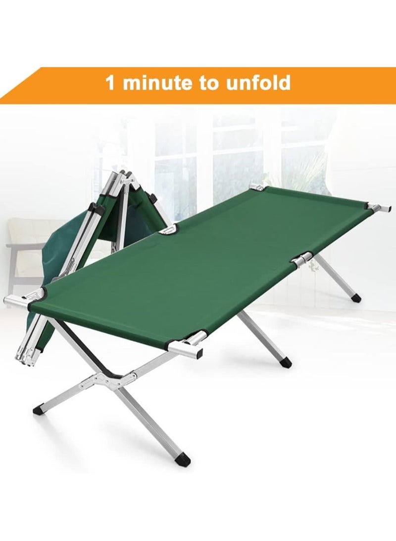 ALSAEED Foldable Camping Cot for Travel and Camping – Sturdy Metal Frame, Easy to Carry - Image 4