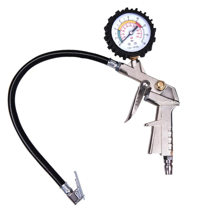 Eacam Tire Pressure Gauge, Tire Inflator Pressure Gauge with Inflator Deflation&Precise Pressure Measurement Compatible with Truck Car Motorcycle Bike - Image 1