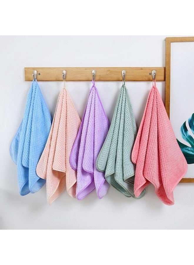 Linear منشفة يد ميكروفايبر لاينار / منشفة يد عالية الامتصاص للحمام / منشفة وجه ميكروفايبر ناعمة / منشفة للرجال والنساء وصالة الألعاب الرياضية (الحجم - 75x35) (رمادي) - Image 4