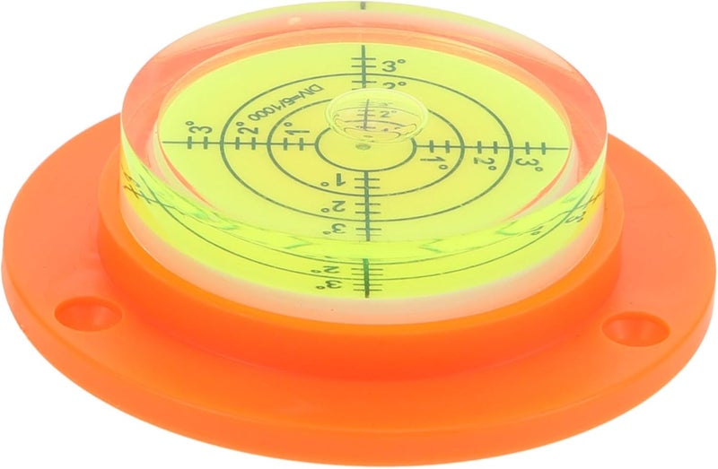 Mini Circular Bubble Level with Base Portable Leveling Tool for Tripods Turntables and DIY Projects High Precision Measuring Instrument for Rvs and Picture Hanging - Image 1