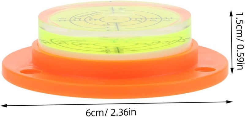 Mini Circular Bubble Level with Base Portable Leveling Tool for Tripods Turntables and DIY Projects High Precision Measuring Instrument for Rvs and Picture Hanging - Image 5