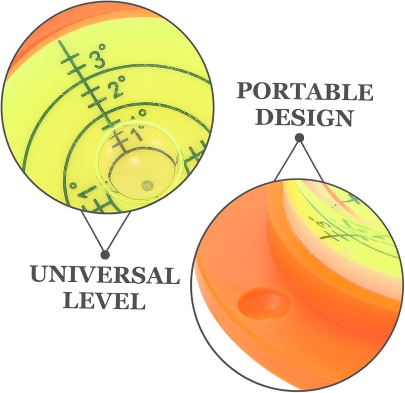 Mini Circular Bubble Level with Base Portable Leveling Tool for Tripods Turntables and DIY Projects High Precision Measuring Instrument for Rvs and Picture Hanging - Image 4
