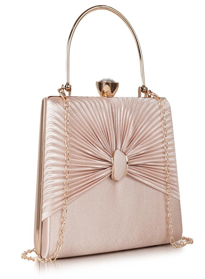 NORVE PU Stylish Trendy Design Gold Chain Strap Crossbody Ladies Women Shoulder Clutch - Image 1