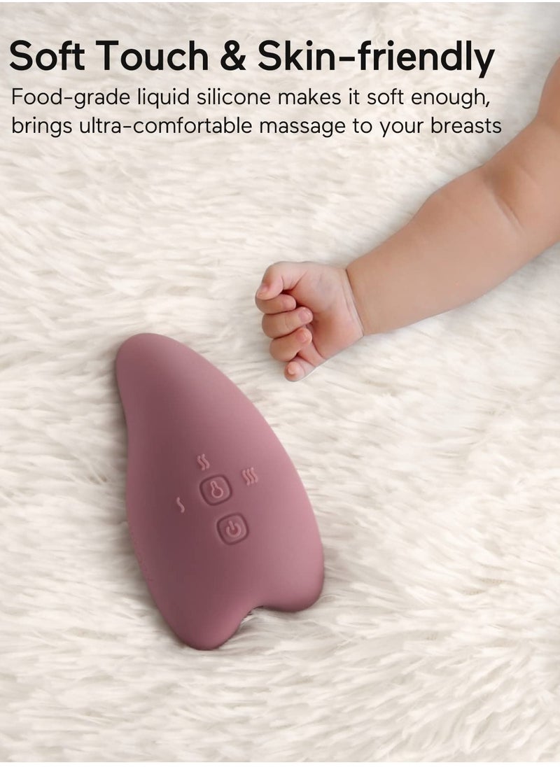2-In-1 Warming Lactation Massager, Soft Breast Massager for Breastfeeding, Heat And Vibration Adjustable For Clogged Ducts, Improve Milk Flow - pzsku/Z57662AB19831E7B7E858Z/45/_/1704119137/5ca7f2ef-752b-4145-bd16-80f9810b067f