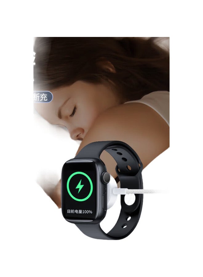 YIOU Suitable For Apple Watch Charger Cable, Apple Iwatch Magnetic Fast Charging, Ultra2/S10/9/8/7/6/5/Se [Braided Version], Compatible With All Iwatch Series - Image 1