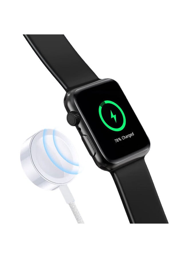 YIOU Suitable For Apple Watch Charger Cable, Apple Iwatch Magnetic Fast Charging, Ultra2/S10/9/8/7/6/5/Se [Braided Version], Compatible With All Iwatch Series - Image 3