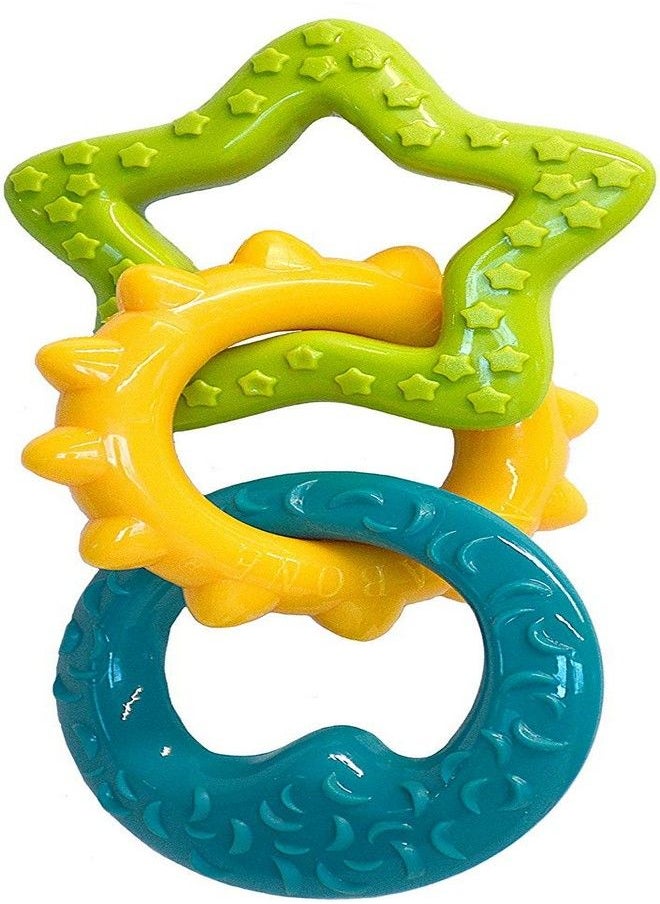 Nylabone (3 Pack) Nylabone Just For Puppies Triple Teething Ring Chew Toy  - Image 2
