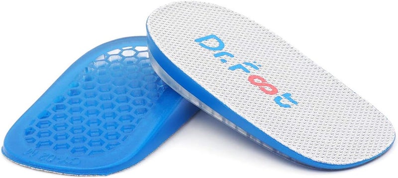 Dr.Foot Height Increase Insoles, Heel Cushion Inserts, Heel Lift Inserts for Leg Length Discrepancies