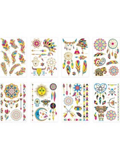 8 Sheets Glow in The Dark Temporary Tattoos 50+Styles Aldult Fluorescence UV Neon Body Face Fake Waterproof Tattoo Stickers for Women Men, Festival Accessory Party Supplies - pzsku/Z57663E4FFD5096482915Z/45/_/1739348390/02bc7f9f-e237-4c21-af3f-93bb88ca3f99