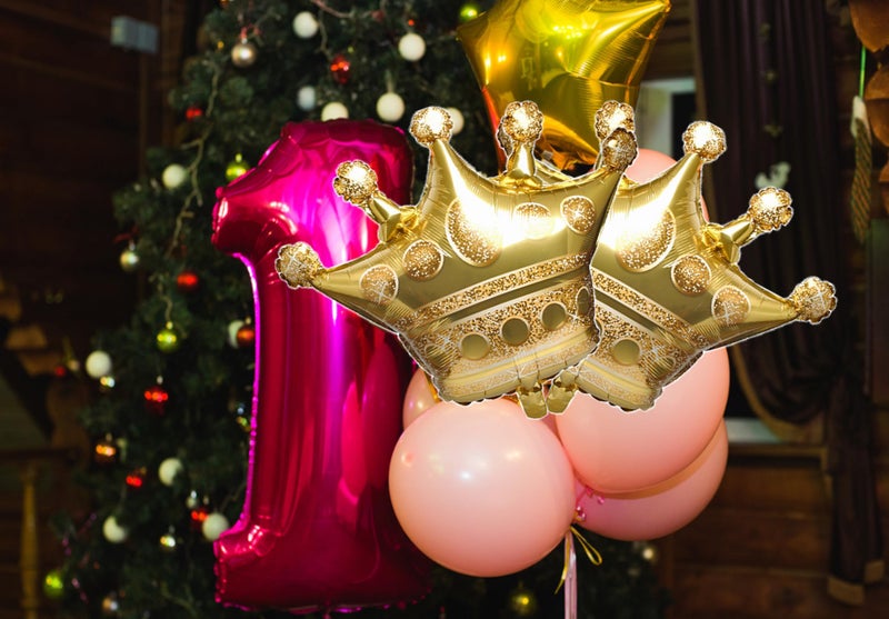 LMGERBUD 3Pcs Gold Crown Foil Balloons Wedding Bridal Shower Party Decorations Engagement Anniversary Party Ballloon Supplies - Image 4