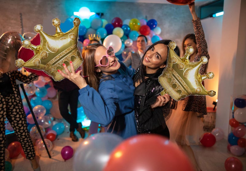 LMGERBUD 3Pcs Gold Crown Foil Balloons Wedding Bridal Shower Party Decorations Engagement Anniversary Party Ballloon Supplies - Image 5
