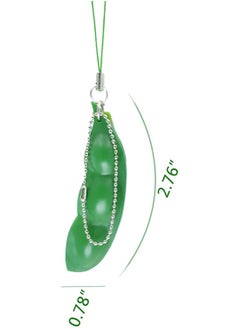Volscity Fidget Keychain Sensory Bean Toy,Pea Pod Fidget Toys,Soybean Stress Relieving Chain Toys,Fidget Keychain,Pea Keychain Soybean Toys Gift for Children and Adults Release Stress.  - Image 4