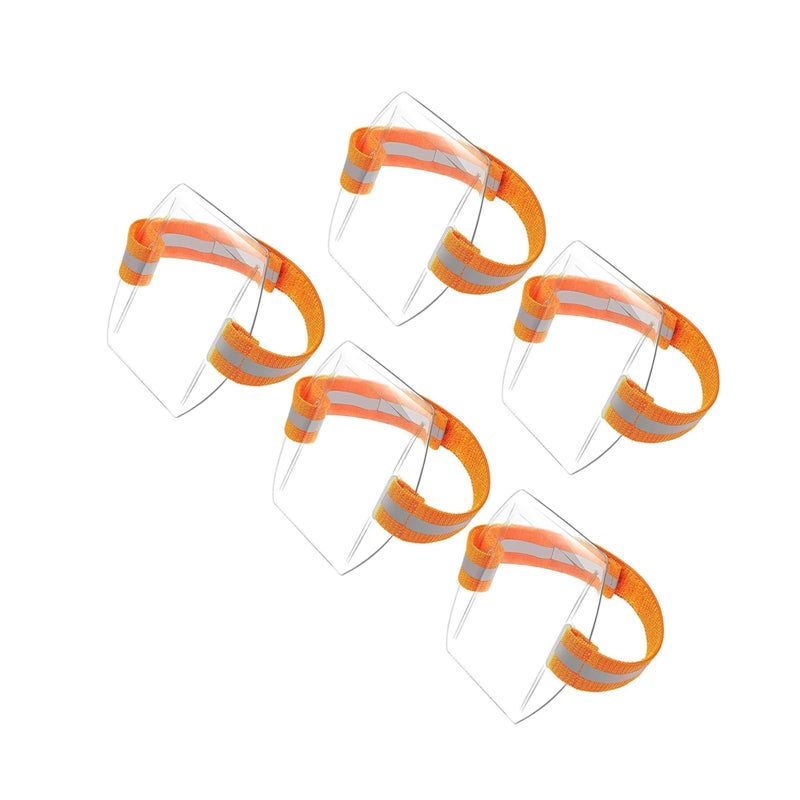 Waterproof Horizontal ID Card Arm Badge Holder With Plastic Protective Cover 5Pcs - Image 2